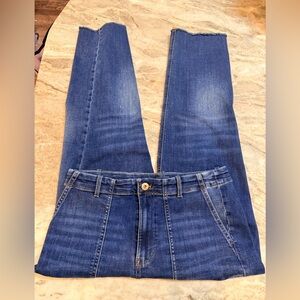 J.Jill Denim Women’s High Rise Straight Leg Jeans Size 10 Regular Dark Wash